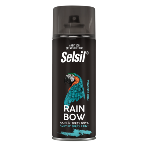 SELSİL AKRİLİK SPREY BOYA PARLAK SİYAH 400 ML